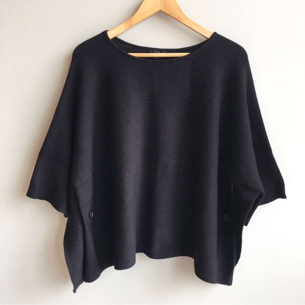 COS kimono/poncho style draped sweater Size L